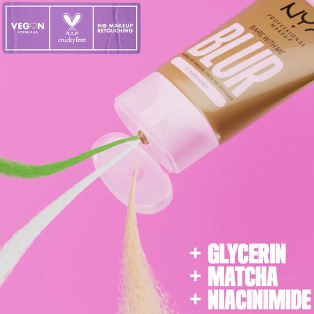 Foundation<NYXr NYX Bare With Me Blur Tint Foundation Warm Honey 30 ml