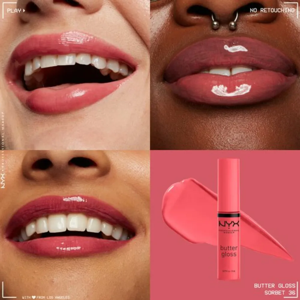 Lipgloss<NYXr NYX Butter Gloss Lipgloss Sorbet 8 ml
