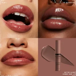 New NYX Butter Gloss Lipgloss Ginger Snap 8 ml Lipgloss