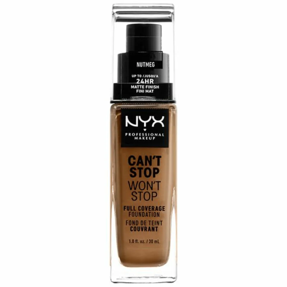Foundation<NYXr NYX Can't Stop Won't Stop Foundation Nutmeg 30 ml