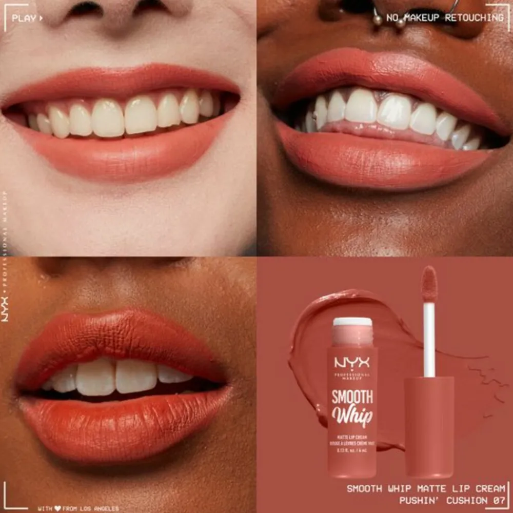 Clearance NYX Smooth Whip Matte Lip Cream Pushin Cushion 4 ml Liquid Lipstick