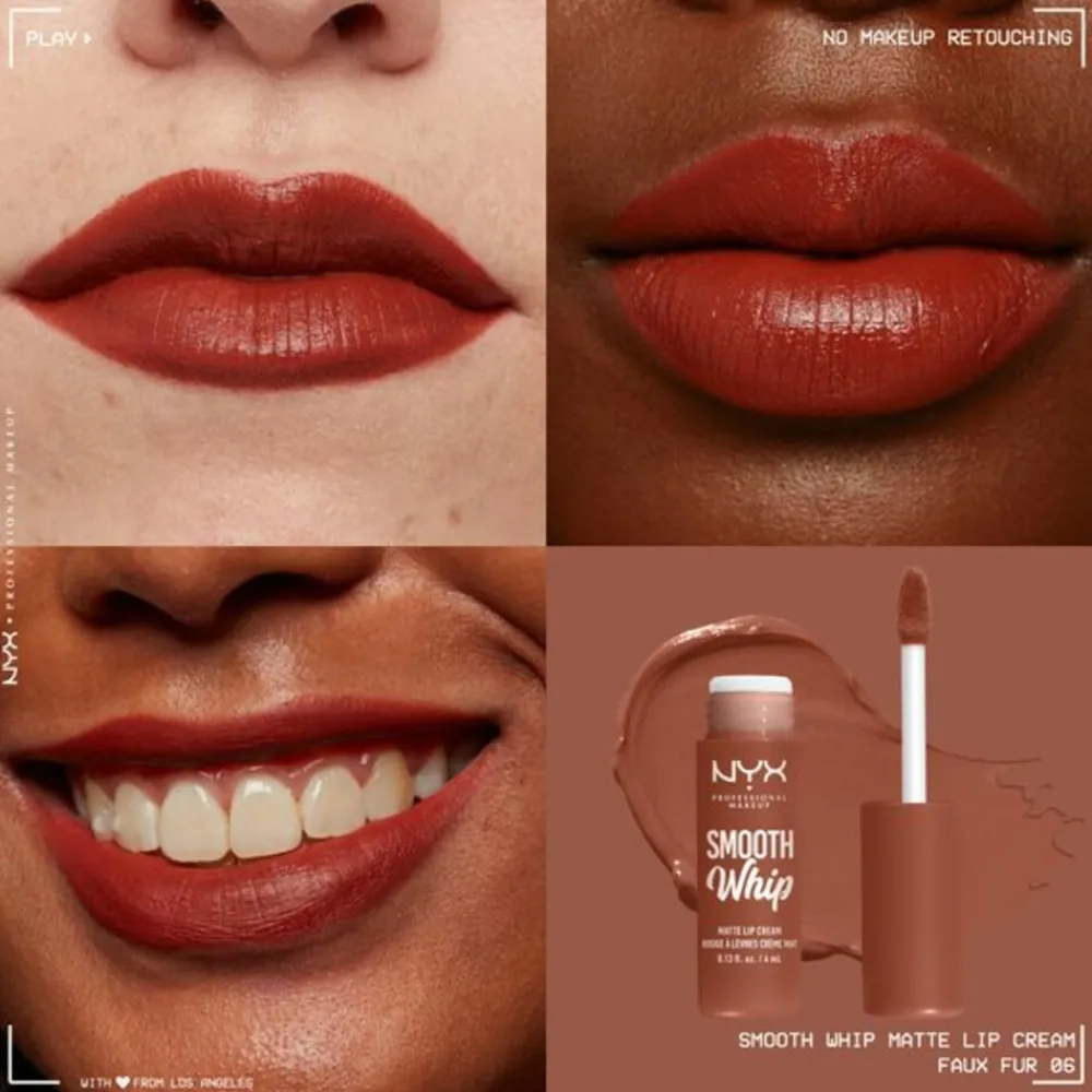 NYX Smooth Whip Matte Lip Cream Faux Fur 4 ml^NYXr Hot