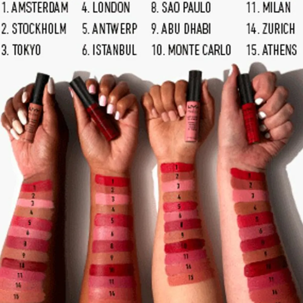 Liquid Lipstick<NYXr NYX Soft Matte Lip Cream Amsterdam 8 ml