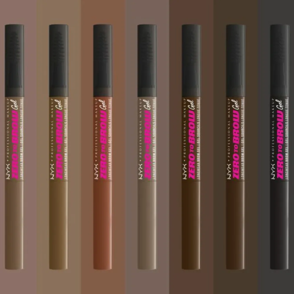 Wenkbrauwgel<NYXr NYX Zero To Brow Wenkbrauwgel Ash Brown 1 stuk