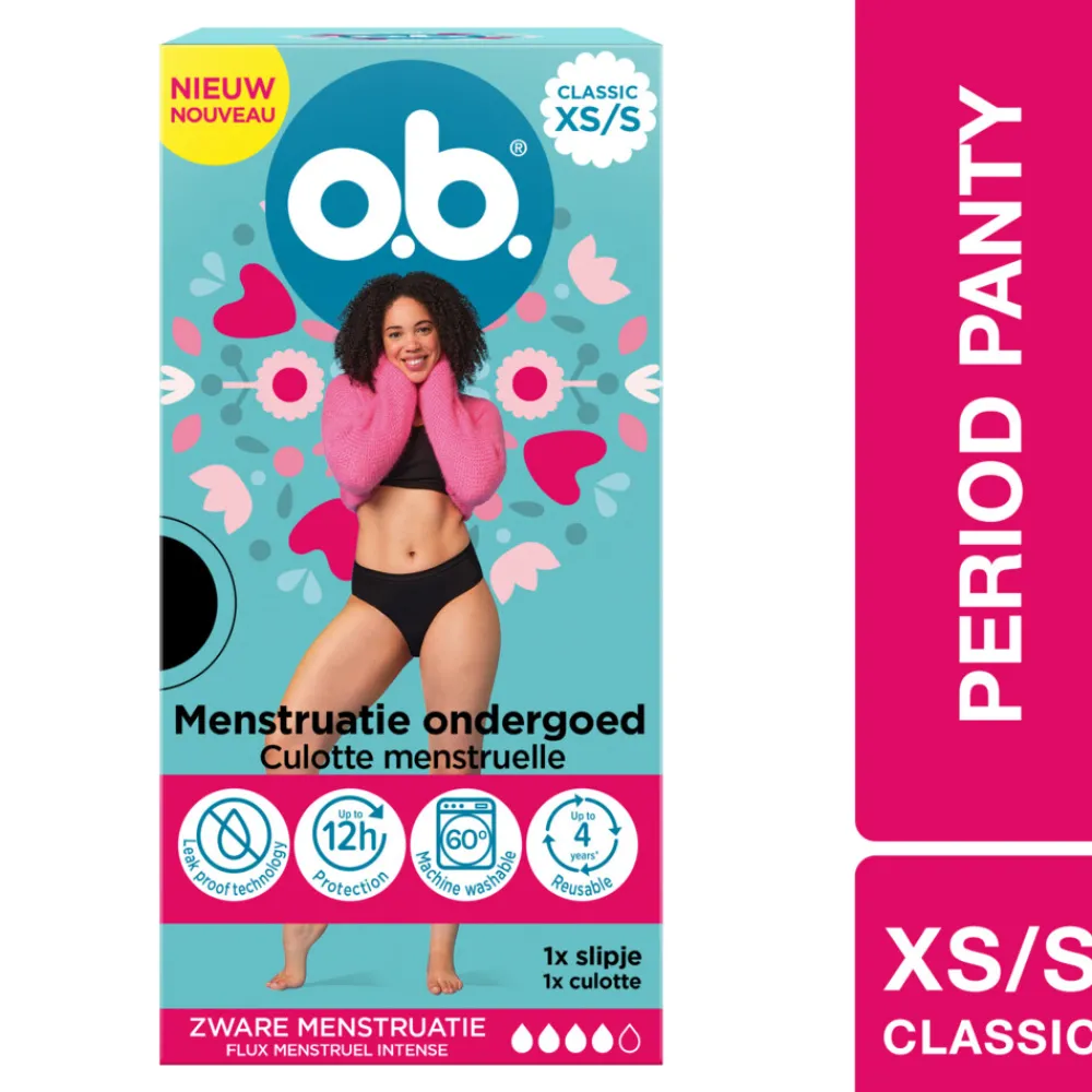 Intiemhygiëne<OB Herbruikbaar Menstruatie Ondergoed XS/S