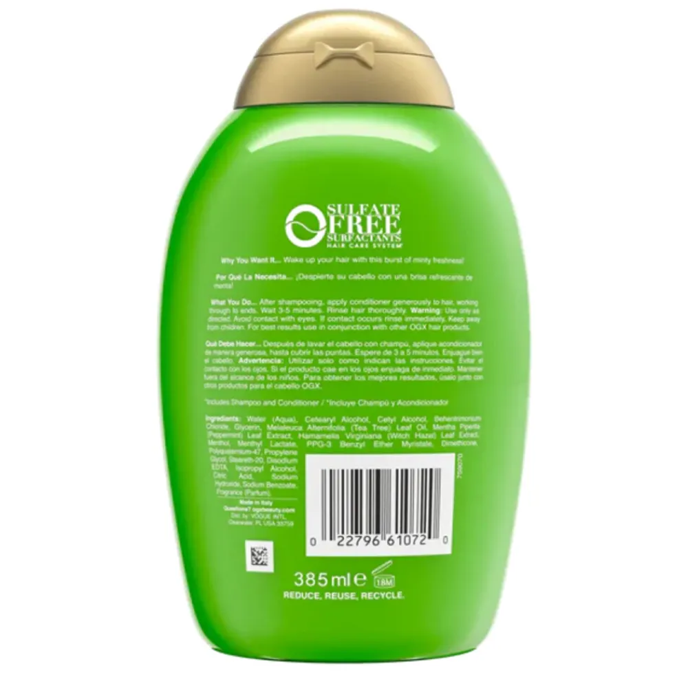 Conditioner<OGX Conditioner Tea Tree Mint Extra Strength 385 ml