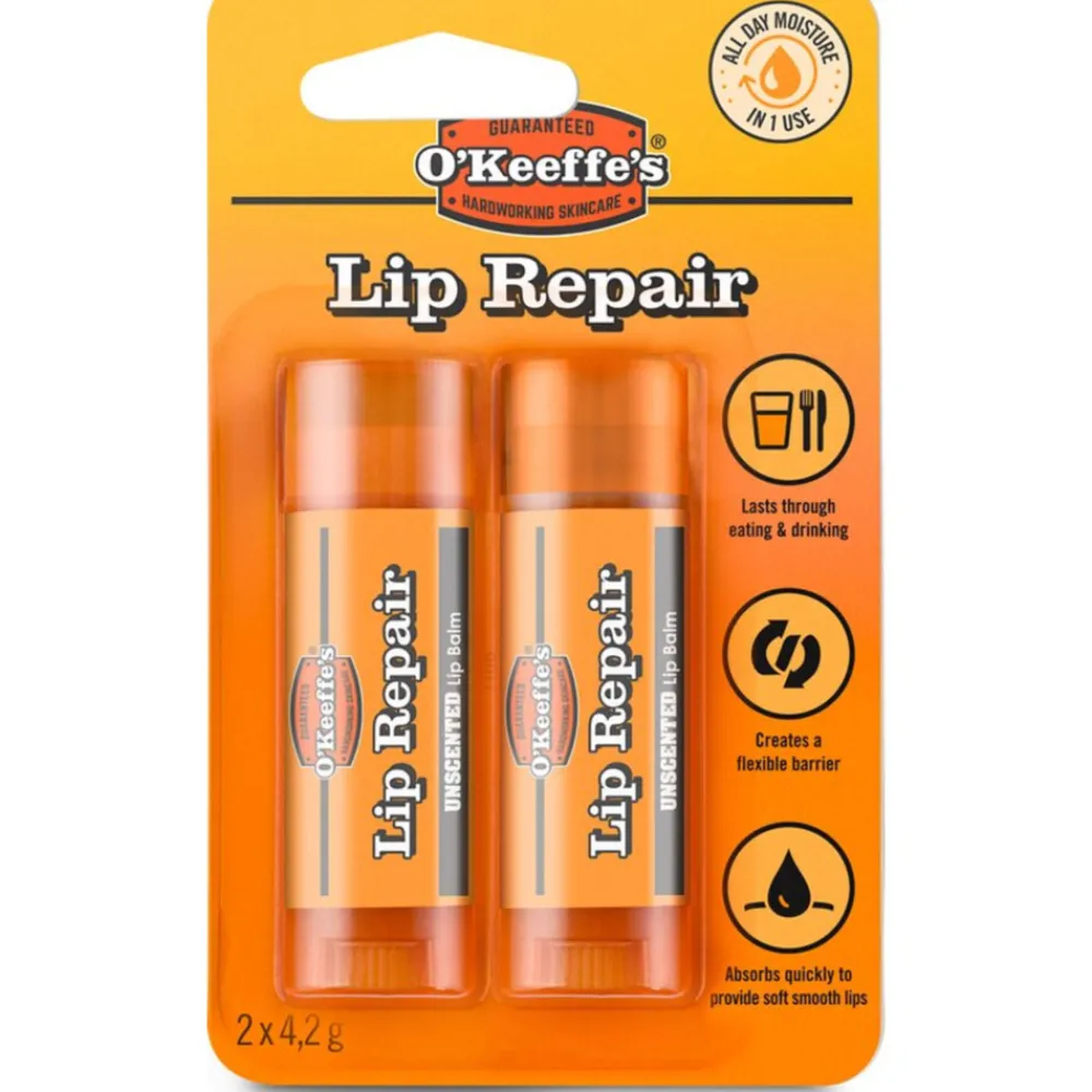 O'Keeffe's Lip Repair Ongeparfumeerd Duo 2 x 4,2 gr^OKeeffes