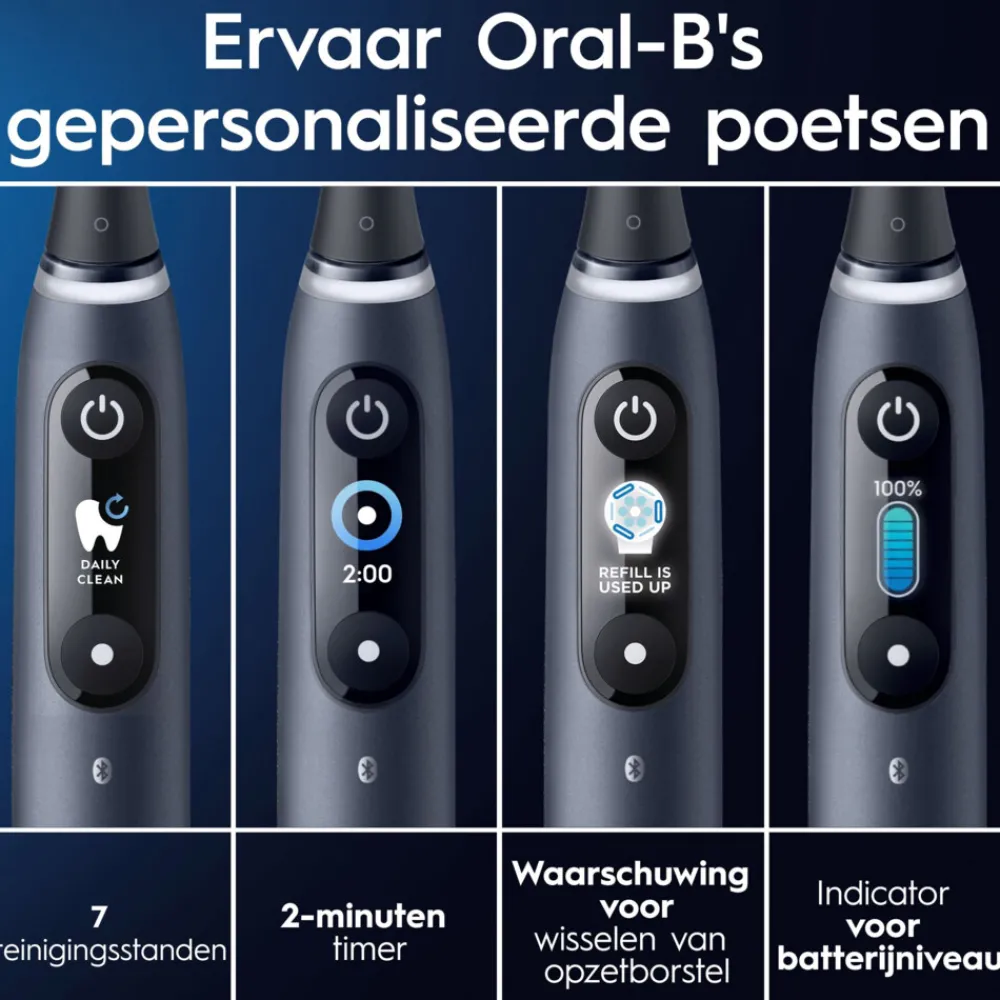 Elektrische Tandenborstel iO 9 Duo Zwart & Roze 2 stuks^Oral-B Clearance