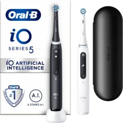 Elektrische Tandenborstel iO 5 Duo Zwart & Wit 2 stuks^Oral-B Hot