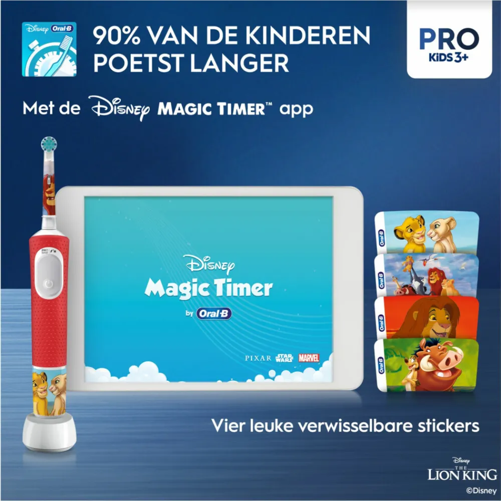 Tandenborstels<Oral-B Elektrische Tandenborstel Pro Kids Lion King