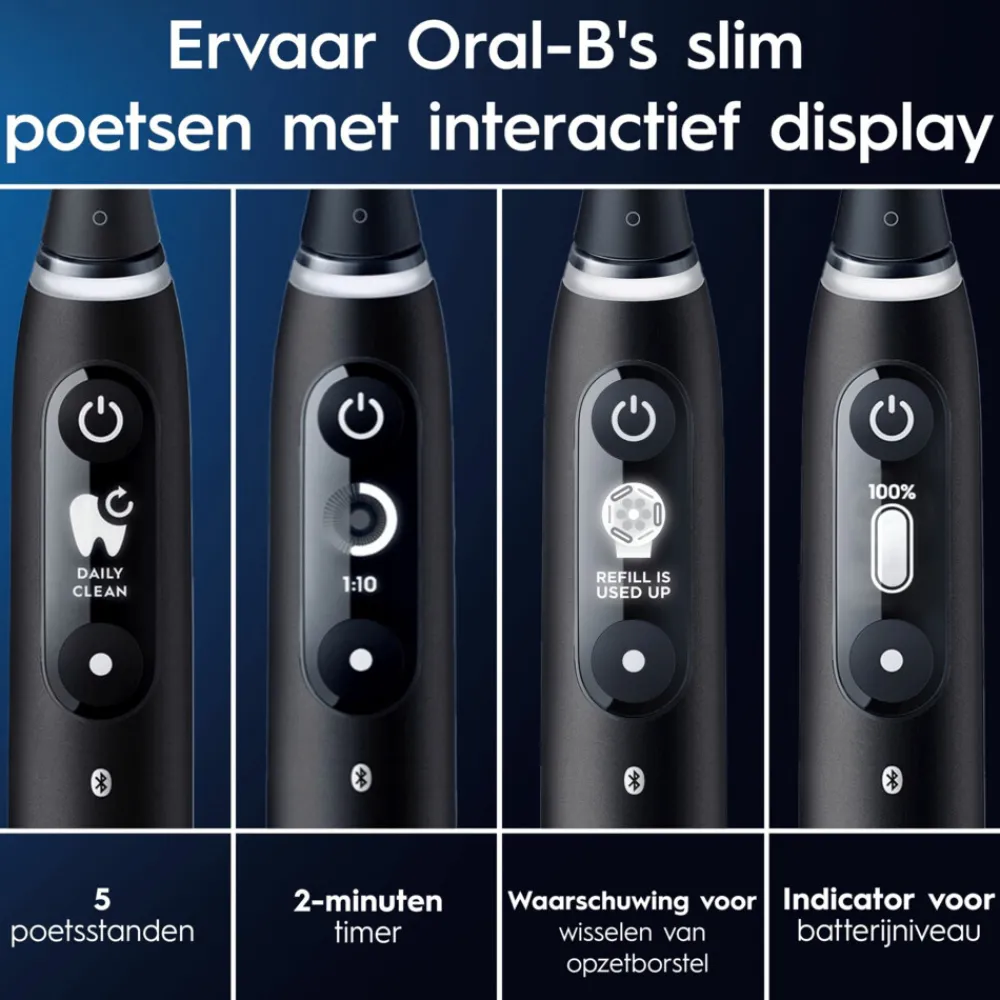 Elektrische Tandenborstel iO 6 Duo Zwart & Roze 1 set^Oral-B