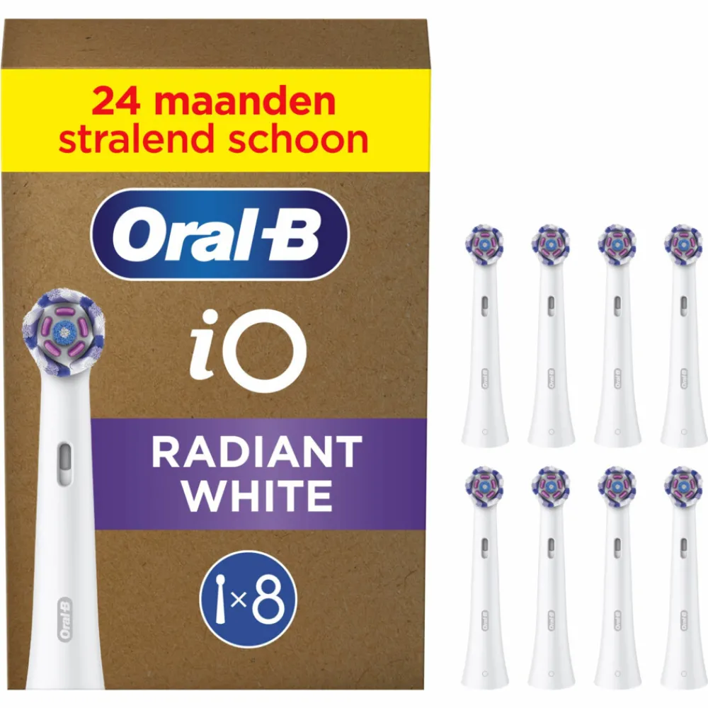 Opzetborstels iO Radiant White Wit 8 stuks^Oral-B