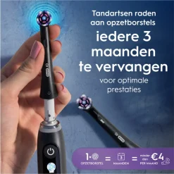 Opzetborstels iO Radiant White Zwart 4 stuks^Oral-B Discount