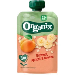 Online Knijpfruit Maandbox 12+ mnd - Havermout Abrikoos & Banaan 12 x 100 gr + Haver Appel & Banaan 12 x 100 gr + Appel Aardbei & Quinoa 6 x 100 gr Pakket Baby & Peutervoeding