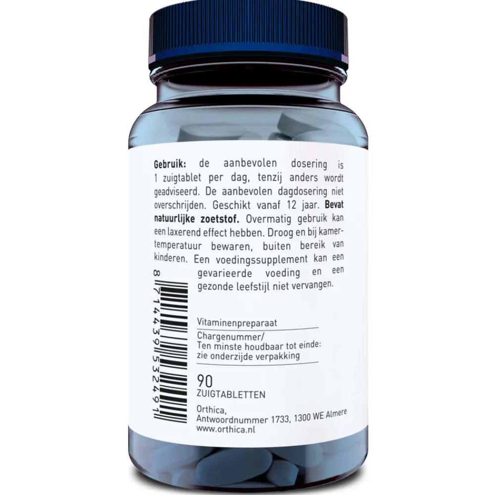 Vitaminen<Orthica Co-Enzym B12 60 zuigtabletten
