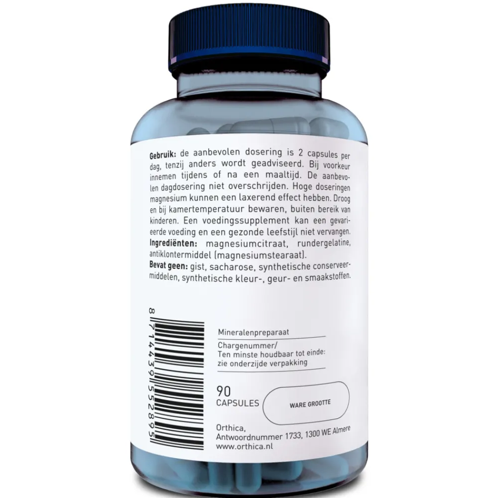 Magnesiumcitraat-125 90 capsules^Orthica Best