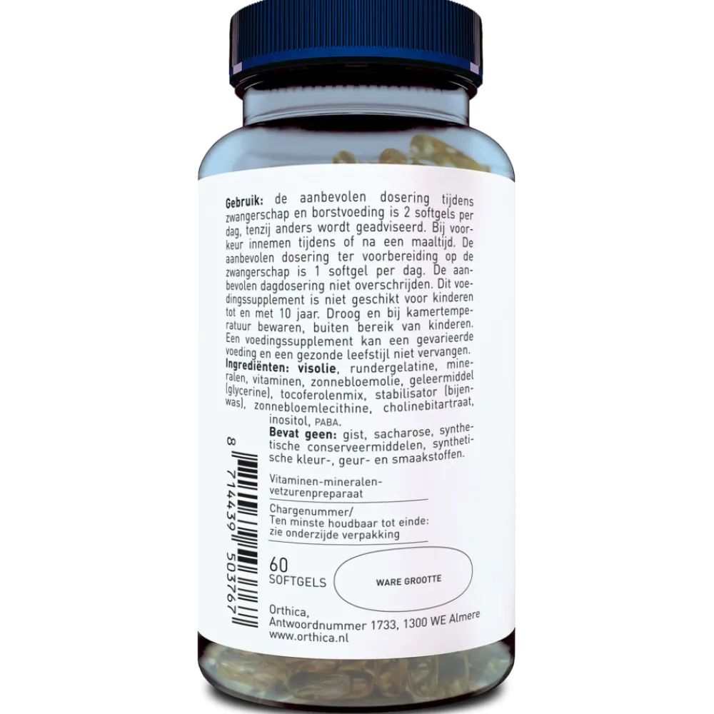 Hot Multi Prena Fem 60 softgels Zwangerschapsvitamine|Vitaminen Vrouw