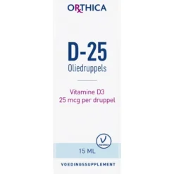 Vitamine D-25 Oliedruppels 15 ml^Orthica Hot