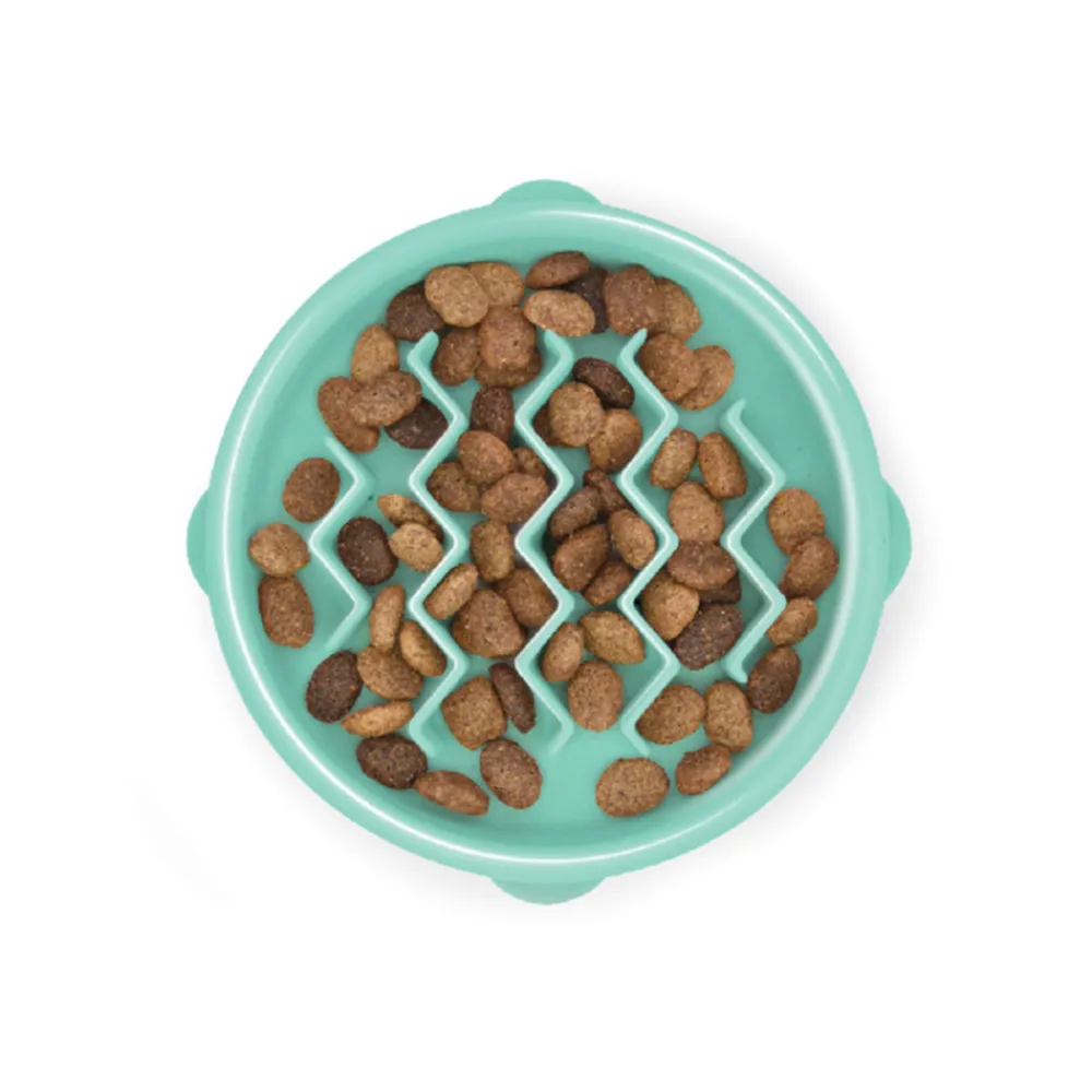 Dog Fun Feeder Wave Small Mintgroen 14.5 x 13 x 3 cm^Outward Hound Sale