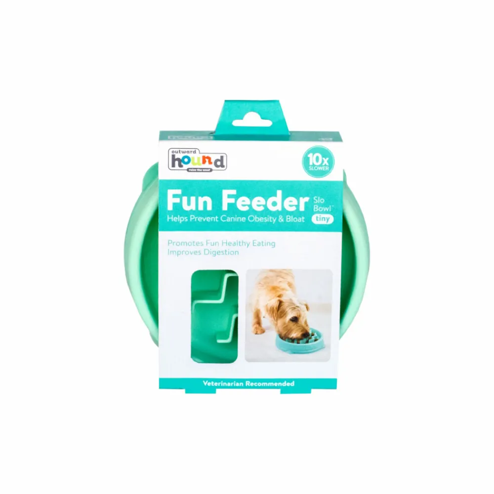 Dog Fun Feeder Wave Small Mintgroen 14.5 x 13 x 3 cm^Outward Hound Sale