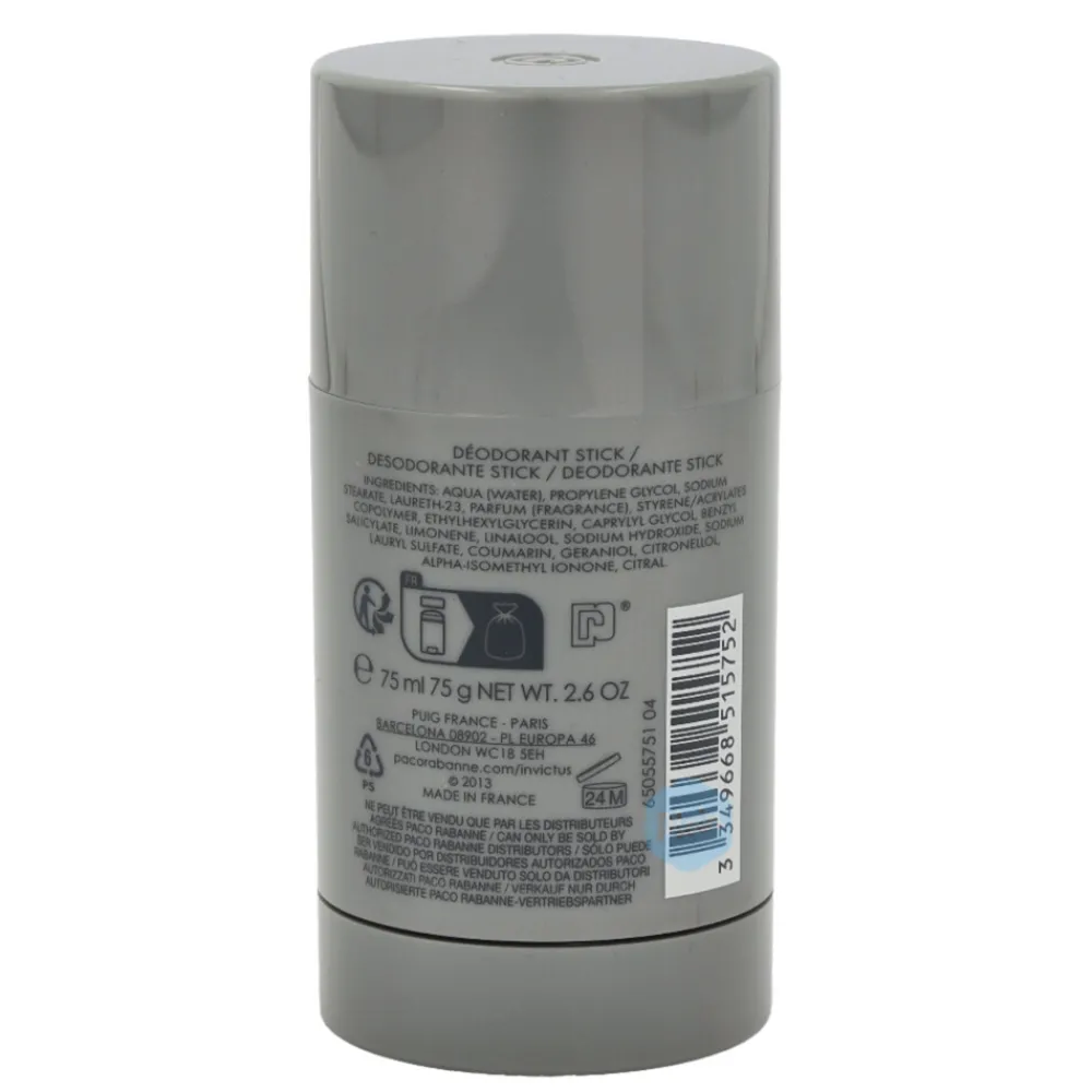 Invictus Deodorant Stick 75 ml Parfum|Deodorant