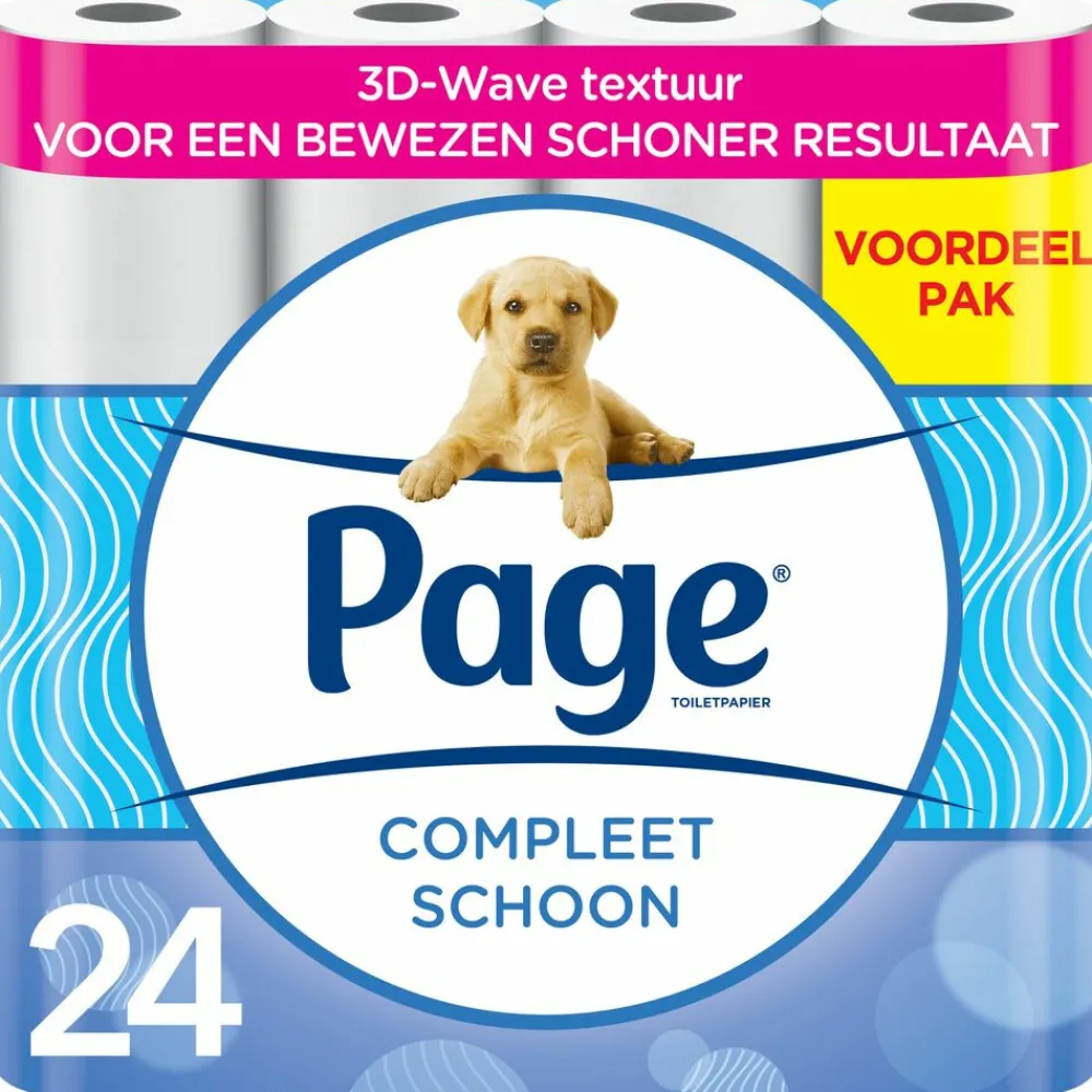 Toiletpapier<Page Toiletpapier Compleet Schoon 2-laags 24 stuks