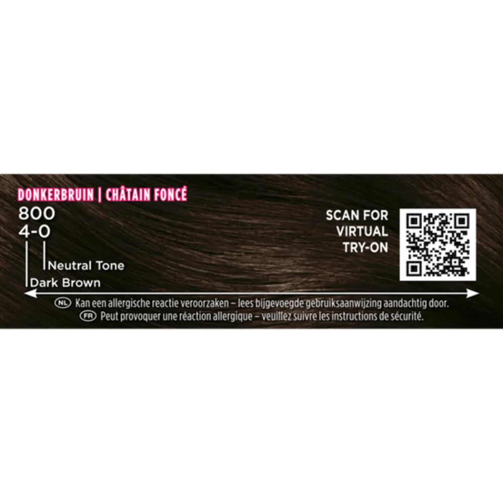 Online Intensive Oil-Care Color Haarkleuring 800 Donkerbruin Haarkleuring