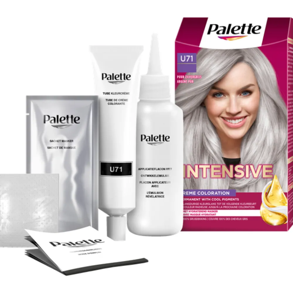 New Intensive Oil-Care Color Haarkleuring U71 Puur Zilvergrijs Haarkleuring