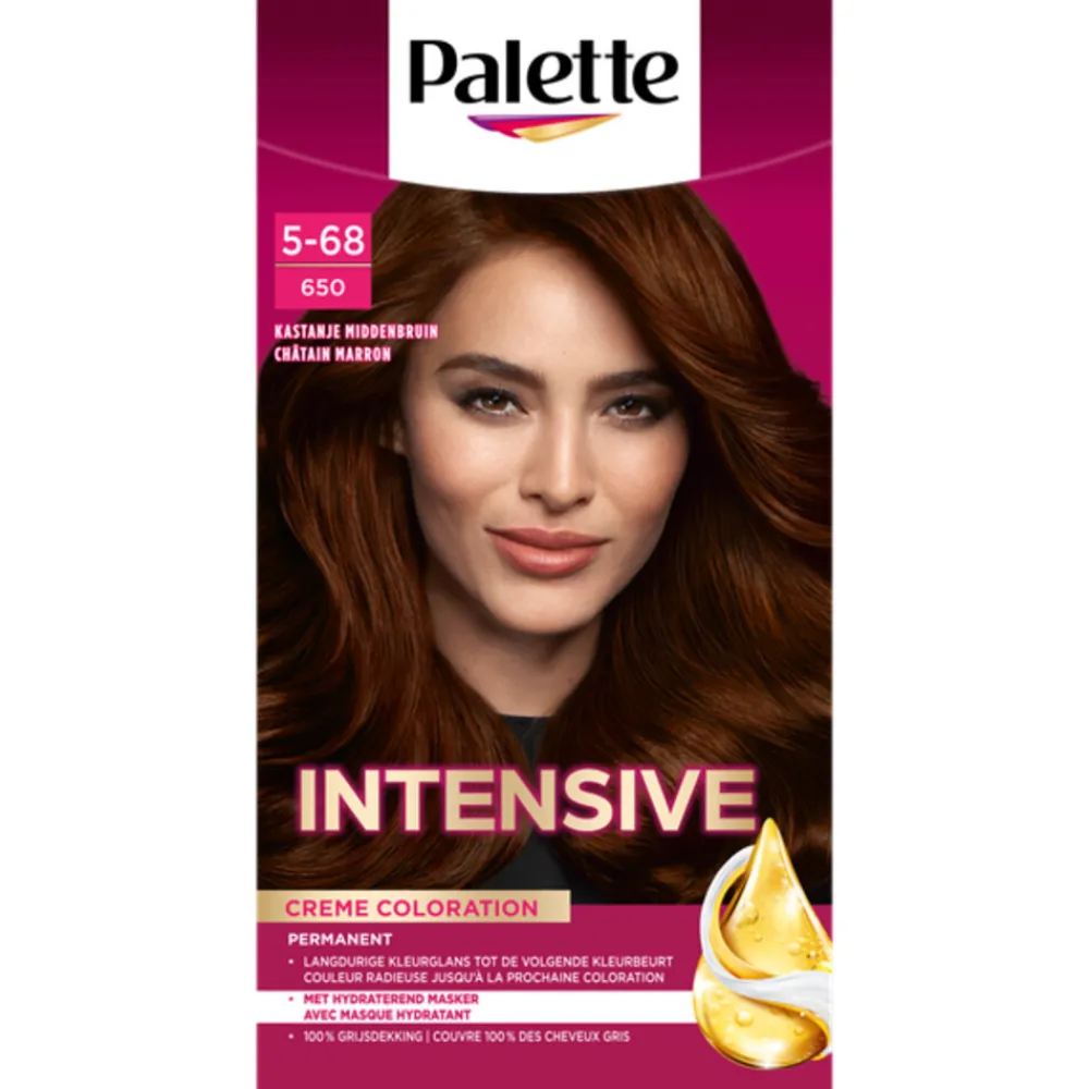 Haarkleuring<Palette Intensive Oil-Care Color Haarkleuring 650 Kastanje Middenbruin