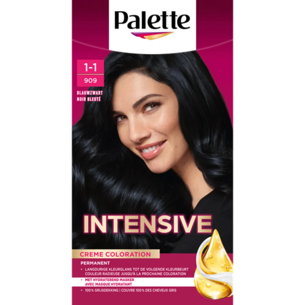 Best Intensive Oil-Care Color Haarkleuring 909 Blauwzwart Haarkleuring