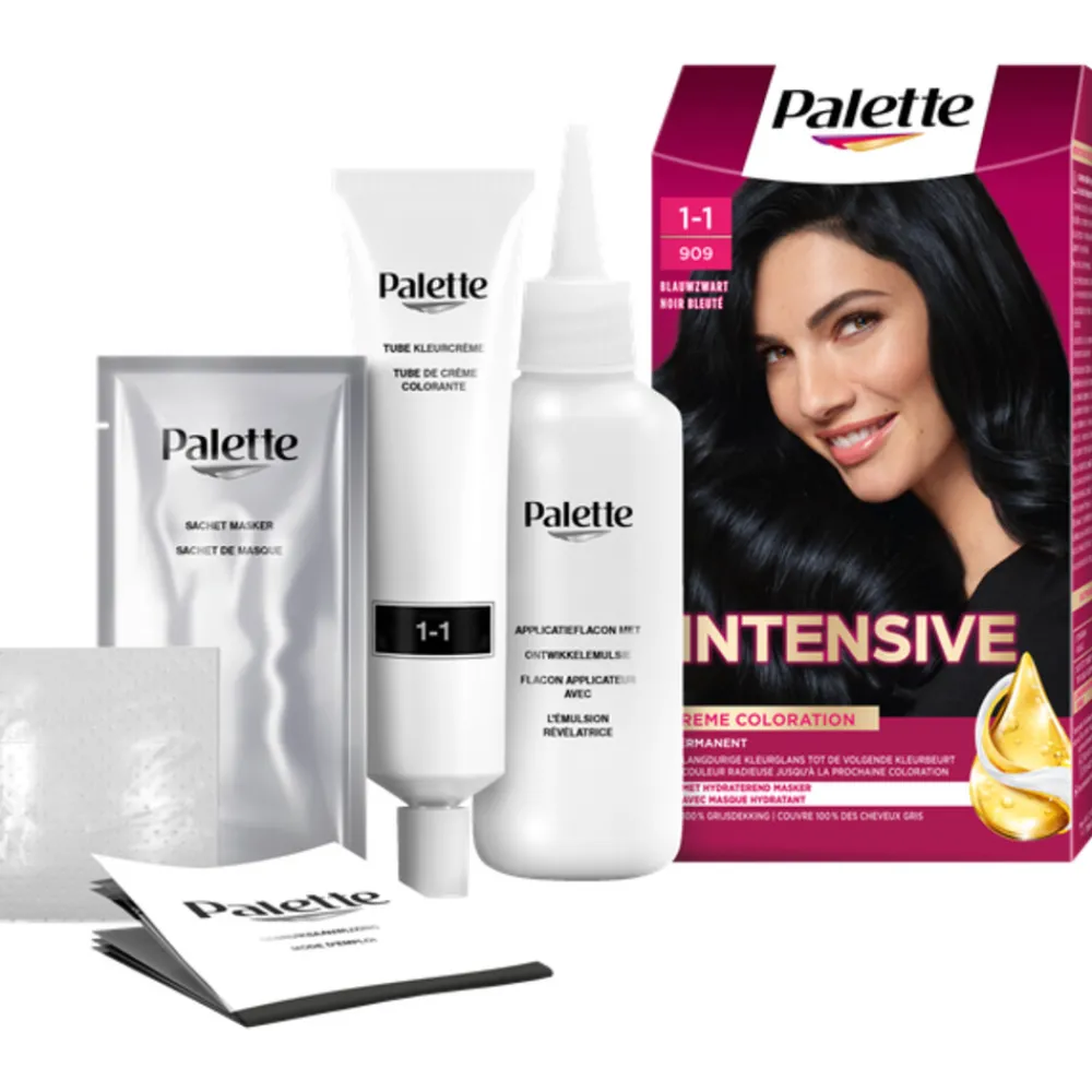 Best Intensive Oil-Care Color Haarkleuring 909 Blauwzwart Haarkleuring