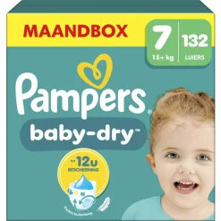Luiers<Pampers Baby Dry Luiers Maat 7 (15 kg+) 132 stuks