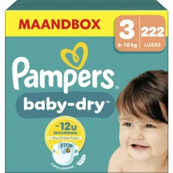 Baby Dry Luiers Maat 3 (6-10 kg) 222 stuks^Pampers Best