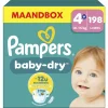 Baby Dry Luiers Maat 4+ (10-15 kg) 198 stuks^Pampers