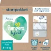 Luiers<Pampers Harmonie Hybrid Starterspakket met 3 Wasbare Luiers en 25 Toplagen 1 set