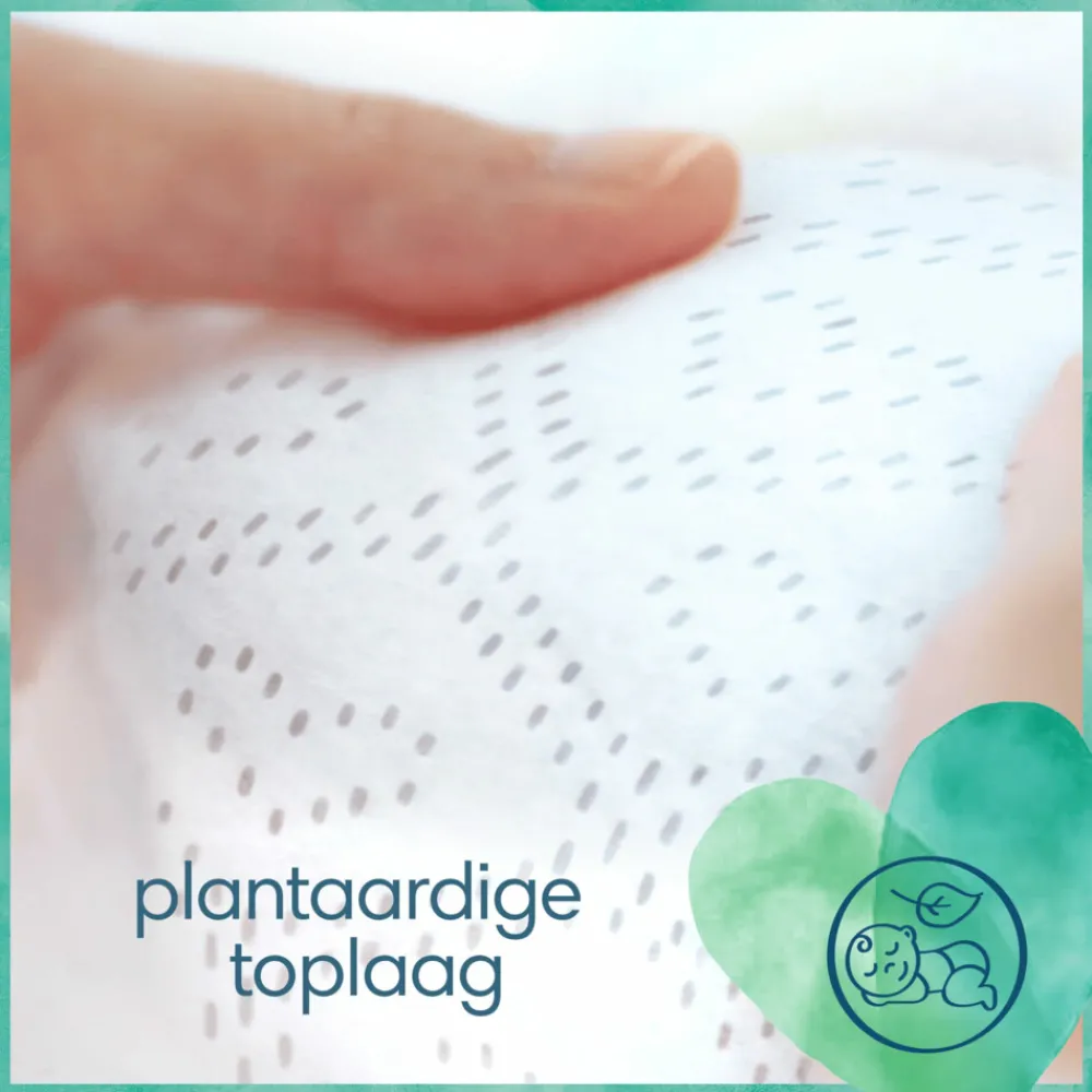 Luiers<Pampers Harmonie Hybrid Wegwerpbare Toplagen Extra Absorberend 92 stuks