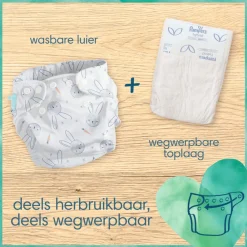 Luiers<Pampers Harmonie Hybrid Wegwerpbare Toplagen Extra Absorberend 92 stuks