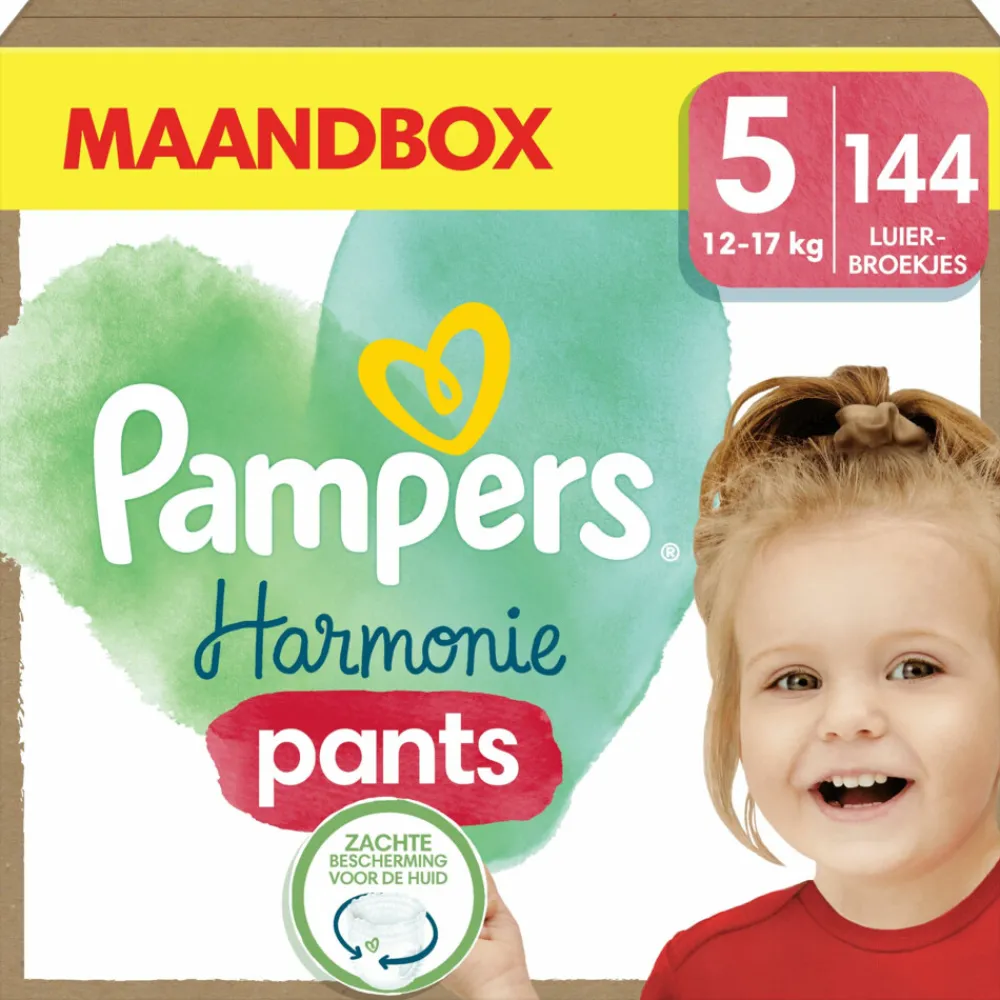 Hot Harmonie Luierbroekjes Maat 5 (12-17 kg) 144 stuks Luiers
