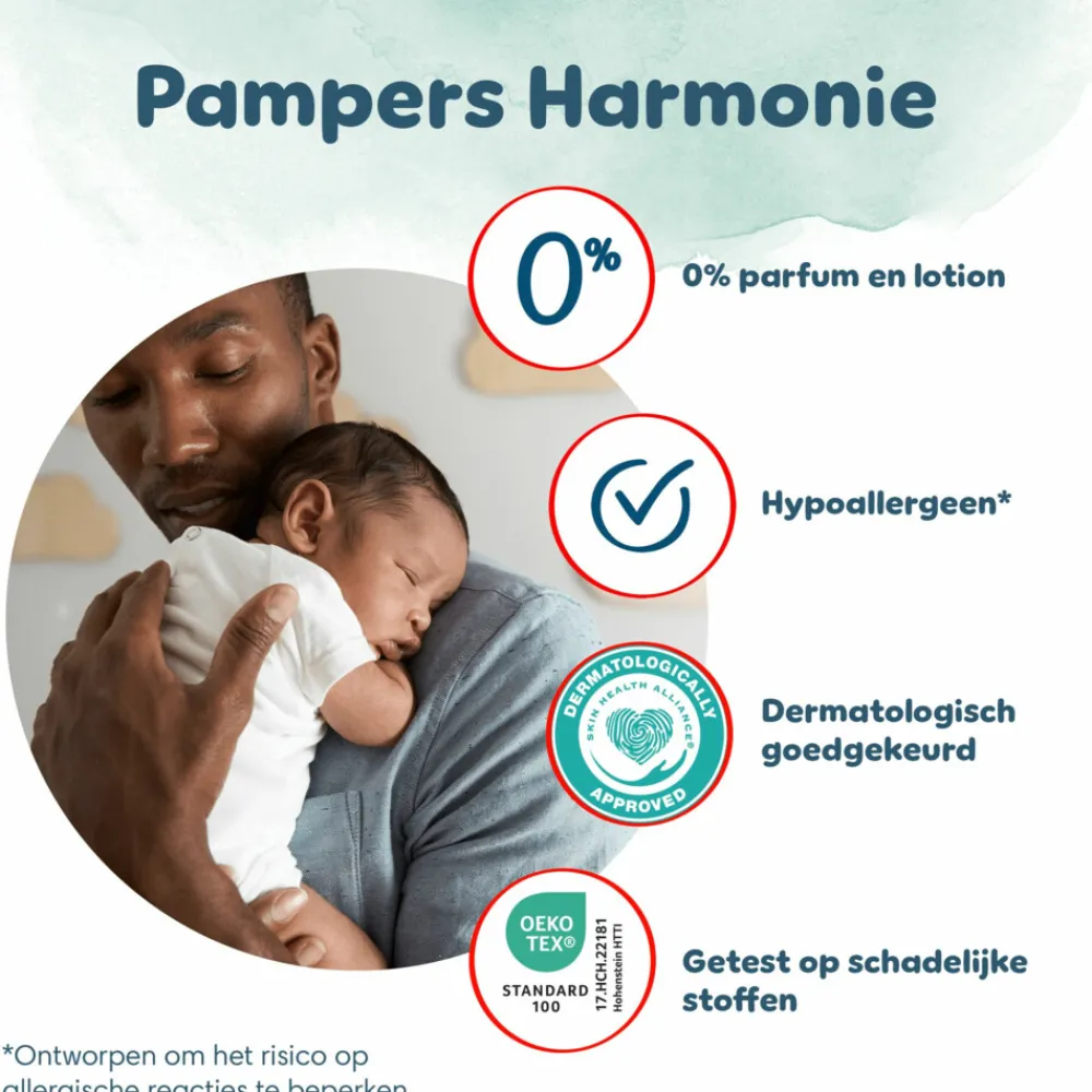Harmonie Luierbroekjes Maat 4 (9-15 kg) 168 stuks^Pampers New