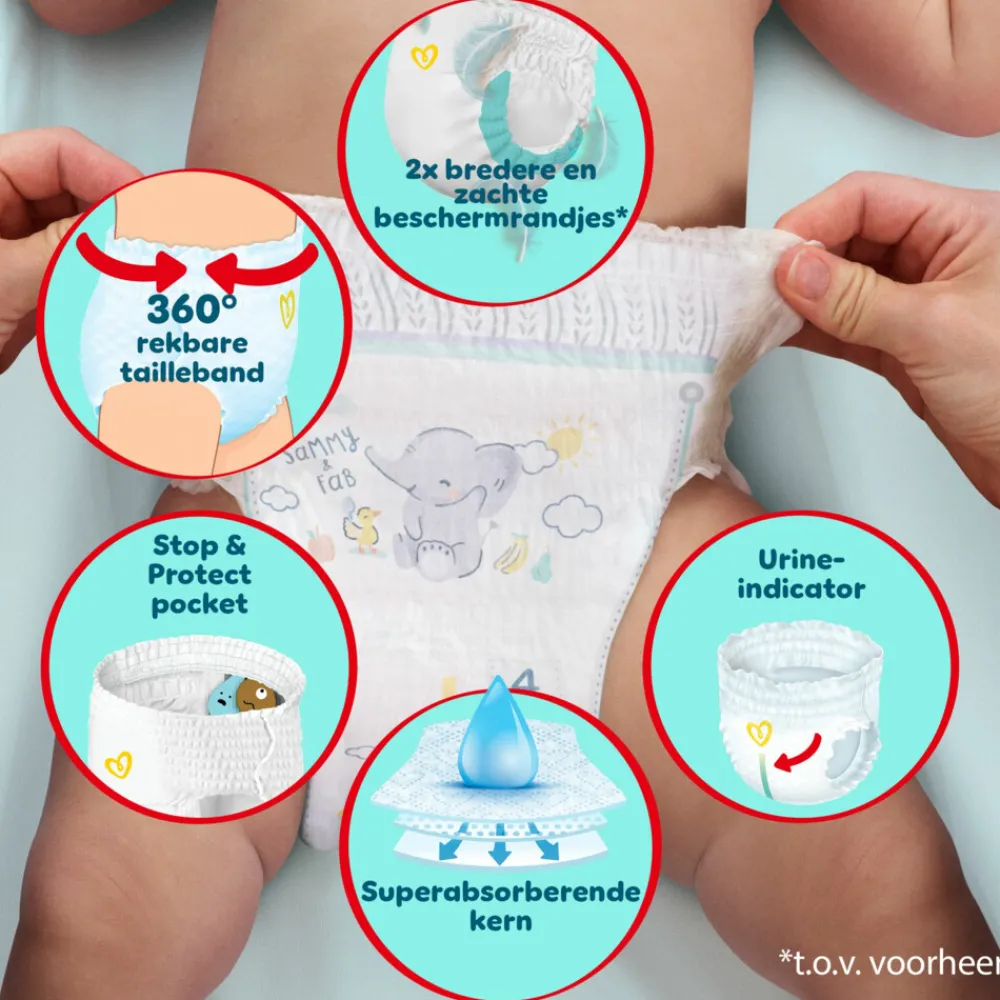 Premium Protection Luierbroekjes Maat 6 (13-19 kg) 132 stuks^Pampers Hot