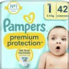 Luiers<Pampers Premium Protection Luiers Maat 1 (2-5kg) 42 stuks