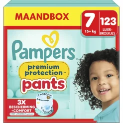 Premium Protection Luierbroekjes Maat 7 (15+ kg) 123 stuks^Pampers Hot