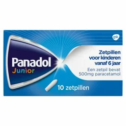Junior Zetpillen 500 mg 6 jaar - 12 jaar 10 stuks^Panadol Best