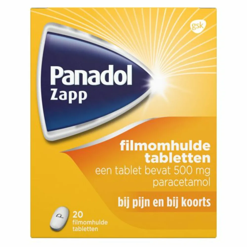 Zapp 500 mg 20 tabletten^Panadol Outlet