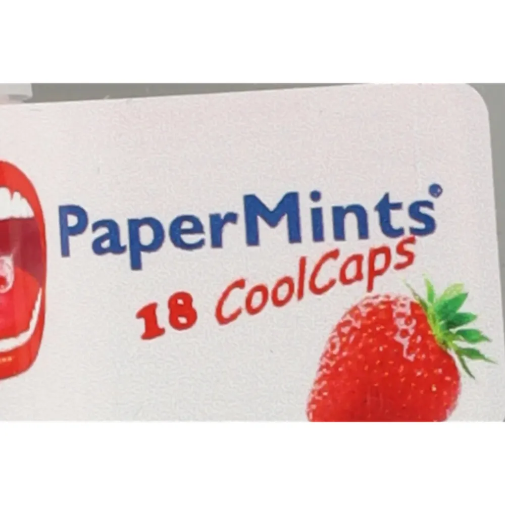 Specialistische Mondverzorging<PaperMints CoolCaps Aardbei 18 stuks