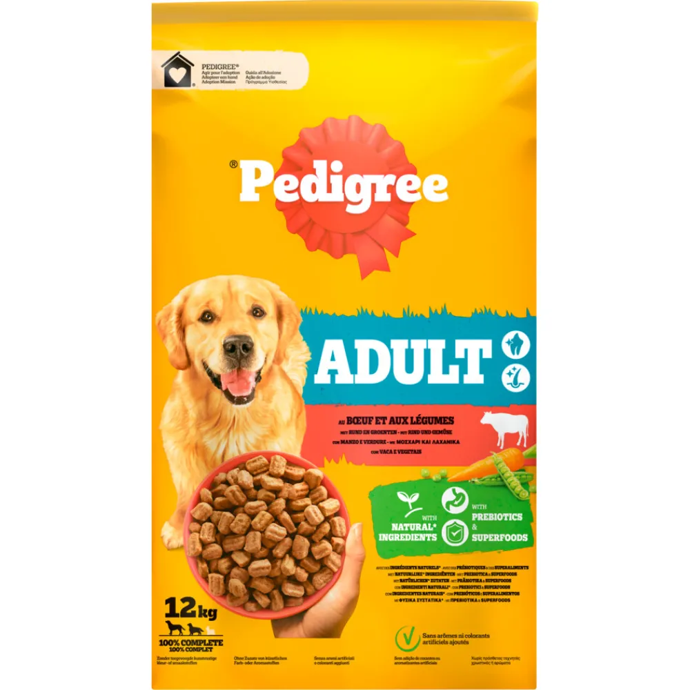 Adult Hondenbrokken Rund en Groenten 12 kg^Pedigree Discount