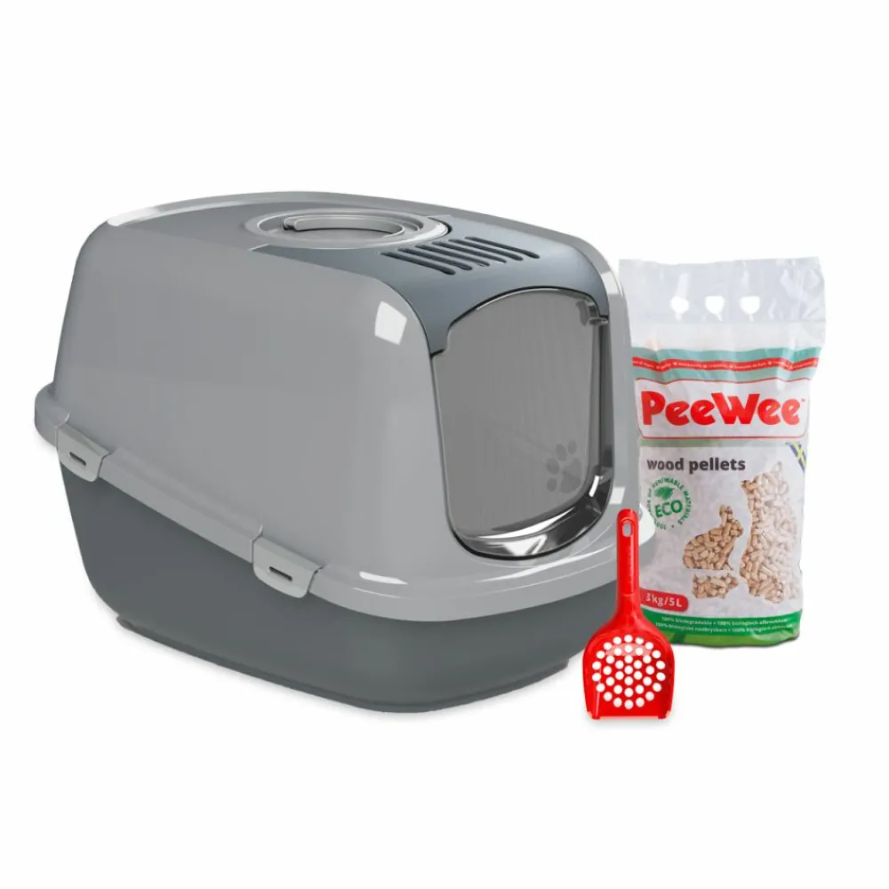 Startpakket EcoDome Antraciet Grijs 66,5 x 48,5 x 46,5 cm^PeeWee Outlet