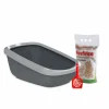 Kattenbakken & Toebehoren<PeeWee Startpakket EcoGranda XXL Antraciet - Grijs 66,5 x 48,5 x 28 cm