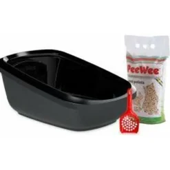 Startpakket EcoGranda XXL Zwart - Antraciet 66,5 x 48,5 x 28 cm Kattenbakken & Toebehoren