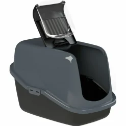 Kattenbakken & Toebehoren<PeeWee Startpakket EcoHus Zwart - Antraciet 56 x 39 x 38,5 cm